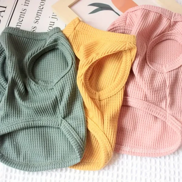 LOPETSTTO Breathable Waffle Knit Pet Vest - Image 4
