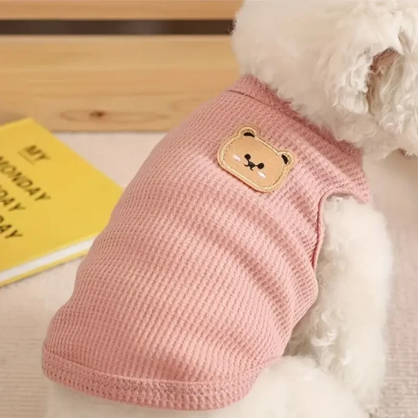 LOPETSTTO Breathable Waffle Knit Pet Vest - Image 2